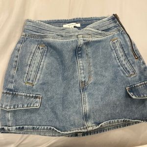 pacsun denim skirt